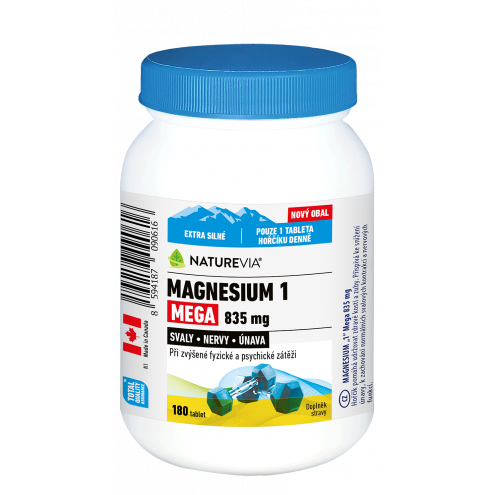 Swiss NatureVia Magnesium 1 Mega - Магний 835 мг, 180 таблеток